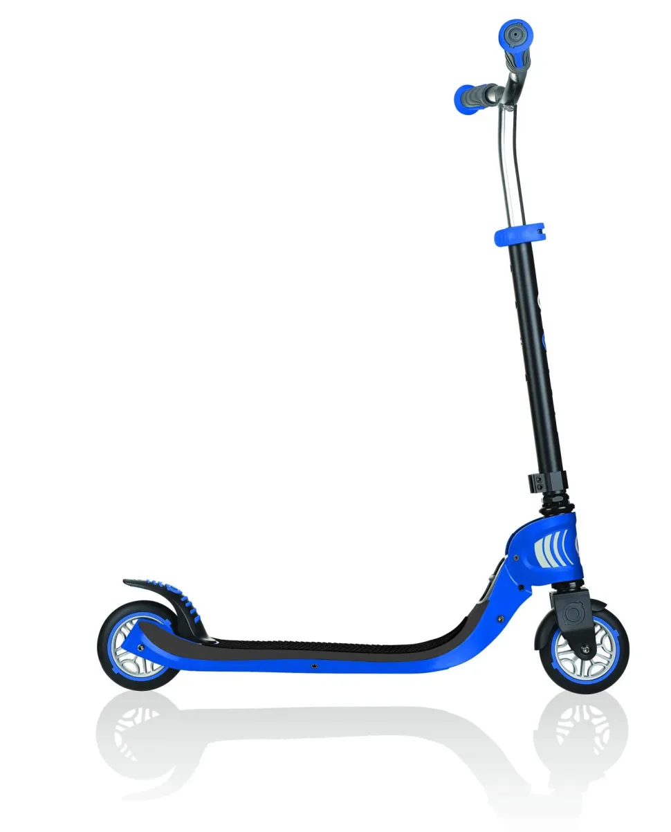 Monopattino Globber Primo Foldable Lights & Flow 125 3 Ruote Navy Blue- Per Bambini 3-7 Anni