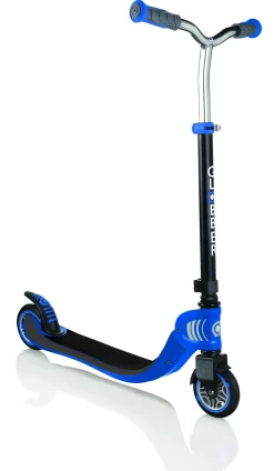 Monopattino Globber Primo Foldable Lights & Flow 125 3 Ruote Navy Blue- Per Bambini 3-7 Anni