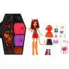 Monster High Segreti Da Brivido Neon Frights Toralei Stripe, Playset Con Bambola, Abiti E Armadietto Per I Look