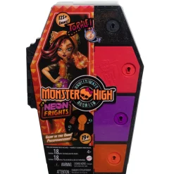Monster High Segreti Da Brivido Neon Frights Toralei Stripe, Playset Con Bambola, Abiti E Armadietto Per I Look
