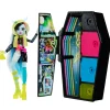 Monster High Segreti Da Brivido Neon Frights Frankie Stein, Playset Con Bambola, Abiti E Armadietto Per I Look
