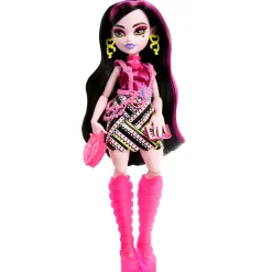 Monster High Segreti Da Brivido Neon Frights Draculaura, Playset Con Bambola, Abiti E Armadietto Per I Look