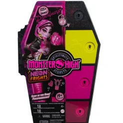 Monster High Segreti Da Brivido Neon Frights Draculaura, Playset Con Bambola, Abiti E Armadietto Per I Look