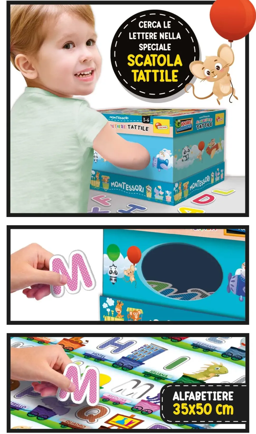 Montessori Alfabetiere Tattile