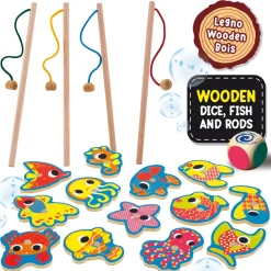 Montessori Baby Legno Magnetic Fish Fun