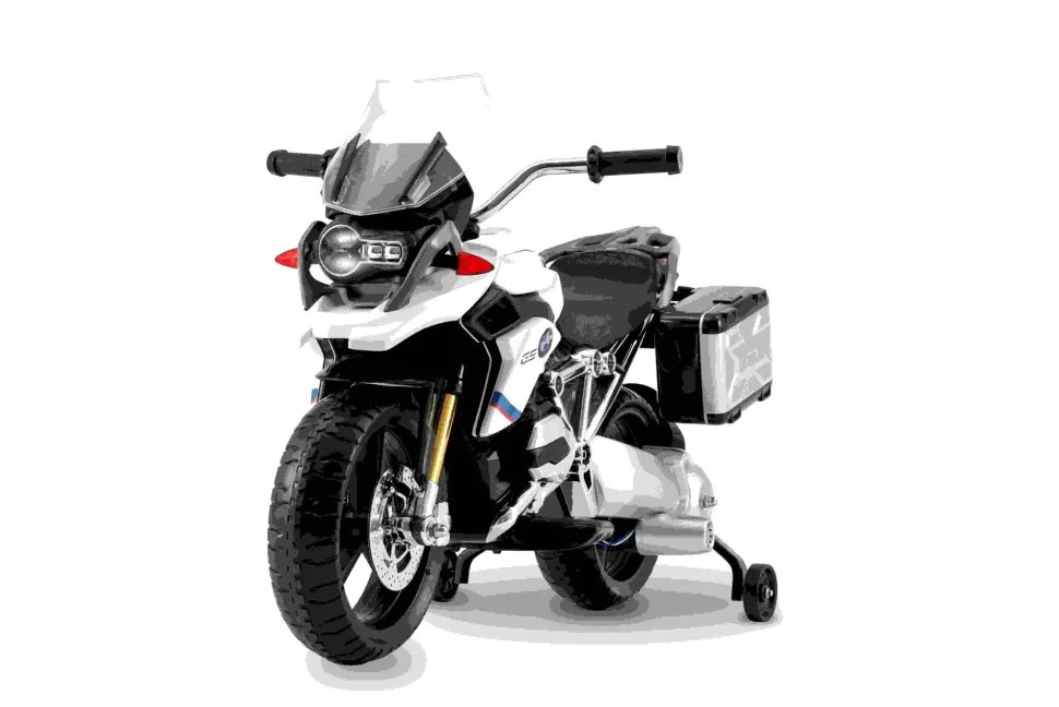 Moto Bmw Elettrica A 5Km/H Per Bambini Dai 3 Ai 6 Anni Con Radio, Mp3 E Valigie Laterali