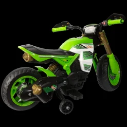Moto Cross 6V Per Bimbi: Fari, Suoni Realistici, Poggiapiedi, Stabilizzatore E Caricabatteria Inclusi Adatta A Bambini Dai 3 Ai 5 Anni
