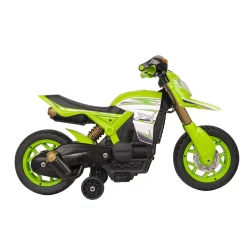 Moto Cross 6V Per Bimbi: Fari, Suoni Realistici, Poggiapiedi, Stabilizzatore E Caricabatteria Inclusi Adatta A Bambini Dai 3 Ai 5 Anni