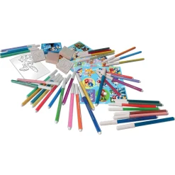 Multiprint Set 4 Timbri Per Bambini E 60 Pennarelli Colorati Sonic