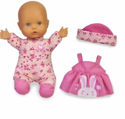 Nenuco Ci Vestiamo, Bambola Morbida 25 Cm, Con Pigiama E Vestitino Rosa Con Suoni