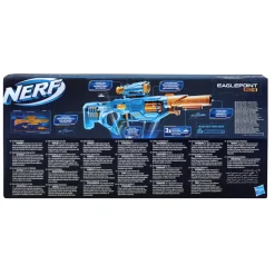 Nerf Elite 2.0 Eaglepoint Rd-8, Blaster Con Tamburo Da 8 Dardi, Mirino E Canna Staccabili