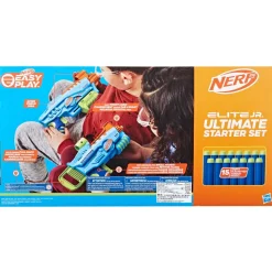 Nerf Elite Junior Set Ultimate Starter, 2 Blaster, 15 Dardi Nerf Elite