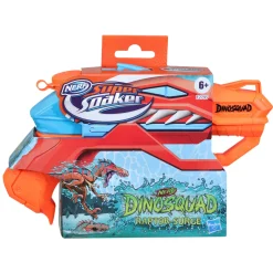 Nerf Super Soaker Dinosquad Raptor-Surge, Blaster Ad Acqua Con Spruzzo A Grilletto