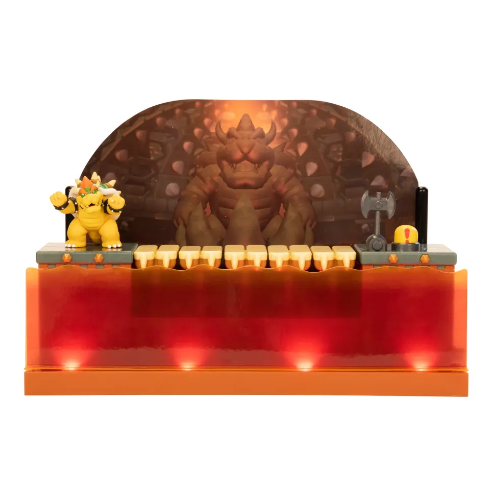 Nintendo Playset Battaglia Di Bowser Deluxe. Con Personaggio Esclusivo!