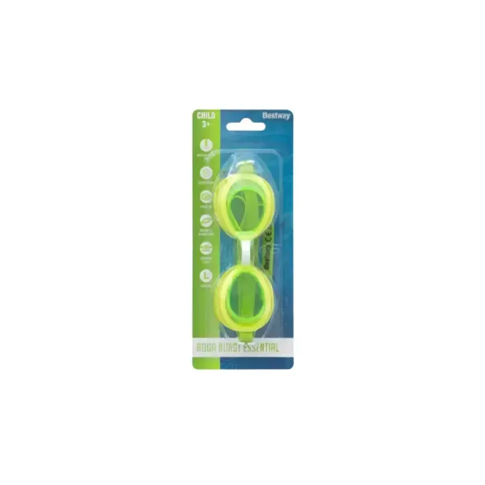 Occhialini Lightning Swimmer, 3-6 Anni, 3 Colori Assortiti In Silicone , Lenti Con Protezione Uv