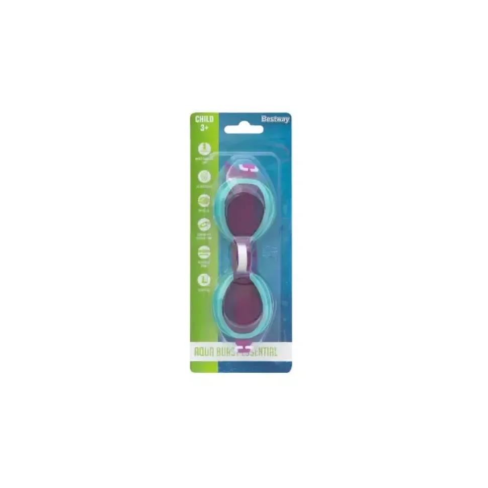 Occhialini Lightning Swimmer, 3-6 Anni, 3 Colori Assortiti In Silicone , Lenti Con Protezione Uv