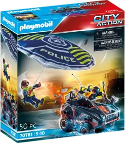 Paracadute Della Polizia E Veicolo