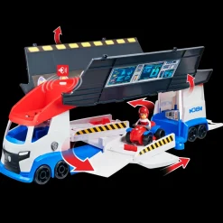 Paw Patrol, Paw Patroller Trasformabile Con 2 Lanciatori, Personaggio Di Ryder E Quad