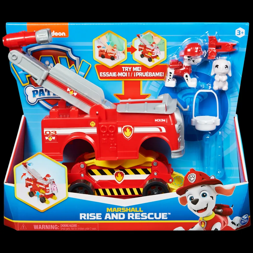 Paw Patrol, Veicolo Trasformabile Rise And Rescue Di Chase Con Personaggio E Accessori