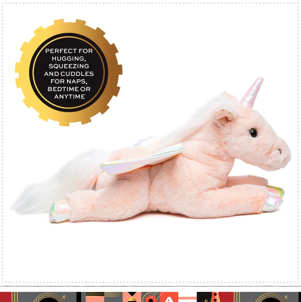 Pegaso Di Peluche Cuddly Con Pelliccia Ultra Morbida, 38 Cm