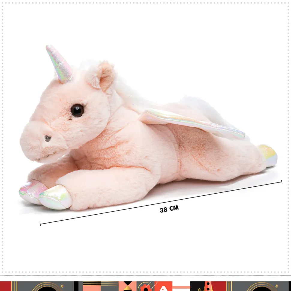 Pegaso Di Peluche Cuddly Con Pelliccia Ultra Morbida, 38 Cm