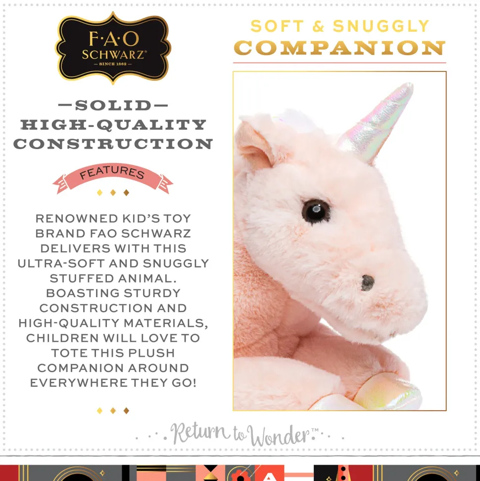 Pegaso Di Peluche Cuddly Con Pelliccia Ultra Morbida, 38 Cm