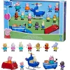 Peppa Pig, Parti Con Peppa!, Giocattolo Per Eta Prescolare, Set Da 15 Pezzi Che Include 12 Action Figure E 3 Veicoli, Dai 3 Anni In Su
