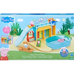 Peppa Pig, Playset Acquapark, Playset Con 15 Pezzi, Giocattoli Per L'Eta Prescolare
