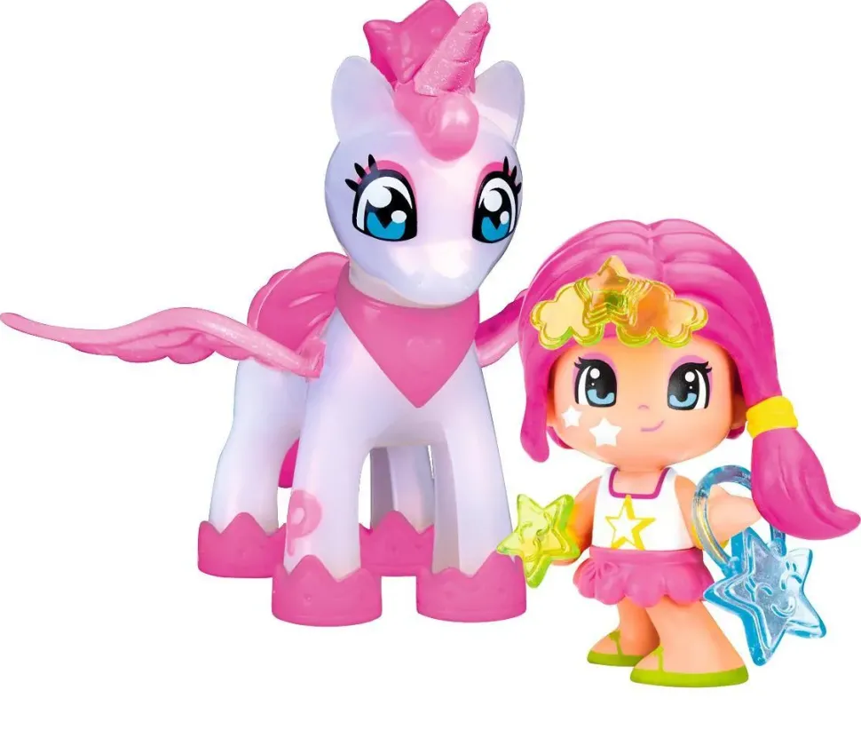 Pinypon & Unicorno Volante, Con Personaggio E Accessori.