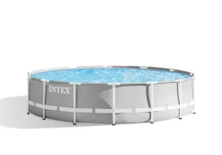 Piscina Prisma Frame 427X107 Cm Con Pompa Filtro, Scaletta Doppia, Telo Base, Copertura