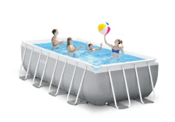Piscina Prisma Metal Frame 488X244X107 Cm Con Pompa Filtro,Scaletta,Telo Base, Copertura