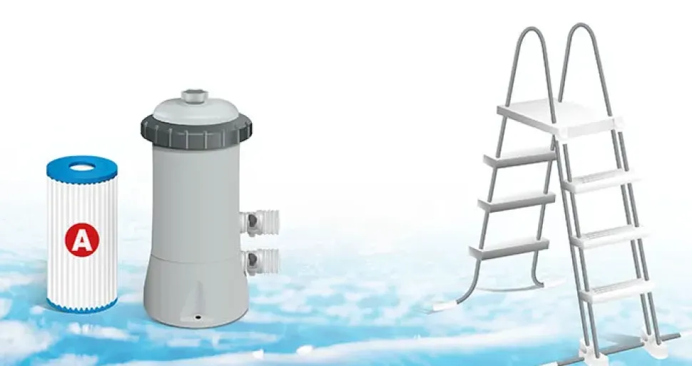 Piscina Prisma Metal Frame 400X200X122 Cm Con Pompa Filtro