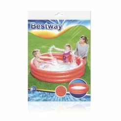 Piscina Tinta Unita A 3 Anelli Cm. 152 30, 2 Colori Assortiti, Effetto Ghiaccio