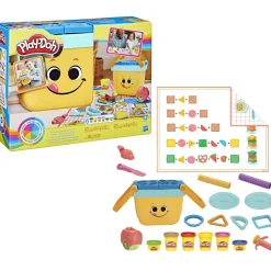 Play-Doh Il Mio Primo Picnic Delle Forme, 12 Strumenti E 6 Vasetti, Giocattoli Per Eta Prescolare