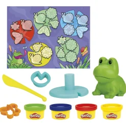 Play-Doh, La Mia Prima Rana A Colori, 4 Vasetti, Giocattoli Per Eta Prescolare