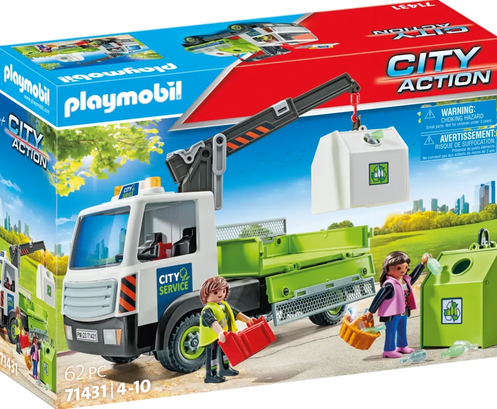Playmobil 71431 Camion Trasporto Contenitore Rifiuti Per Bambini Dai 4 Anni