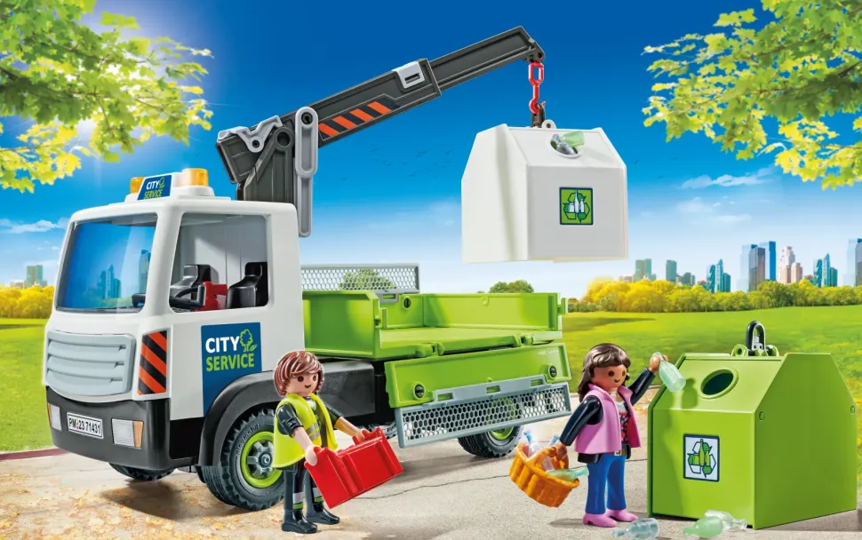 Playmobil 71431 Camion Trasporto Contenitore Rifiuti Per Bambini Dai 4 Anni