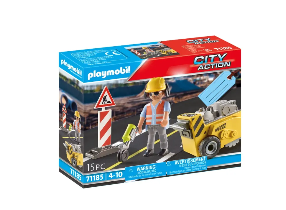 Playmobil 71185 Gift Set Manutenzione Stradale Dai 4 Anni In Su