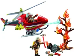 Playmobil City Action 71195 Elicottero Dei Vigili Del Fuoco, Giocattolo Per Bambini Dai 4 Anni In Su