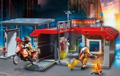 Playmobil City Action 71193 Stazione Dei Vigili Del Fuoco Con Motocicletta Giocattolo Da Viaggio Per Bambini Dai 4 Anni In Su