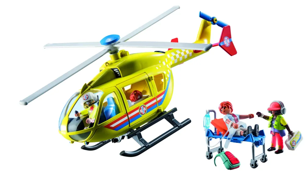 Playmobil City Life 71203 Elicottero Di Soccorso Per Bambini Dai 4 Anni In Su