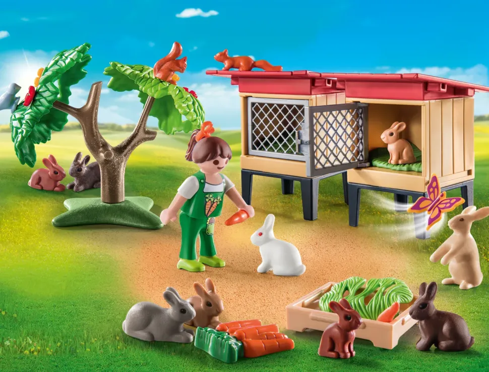 Playmobil Country 71252 Recinto Dei Conigli Per Bambini Dai 4 Anni In Su