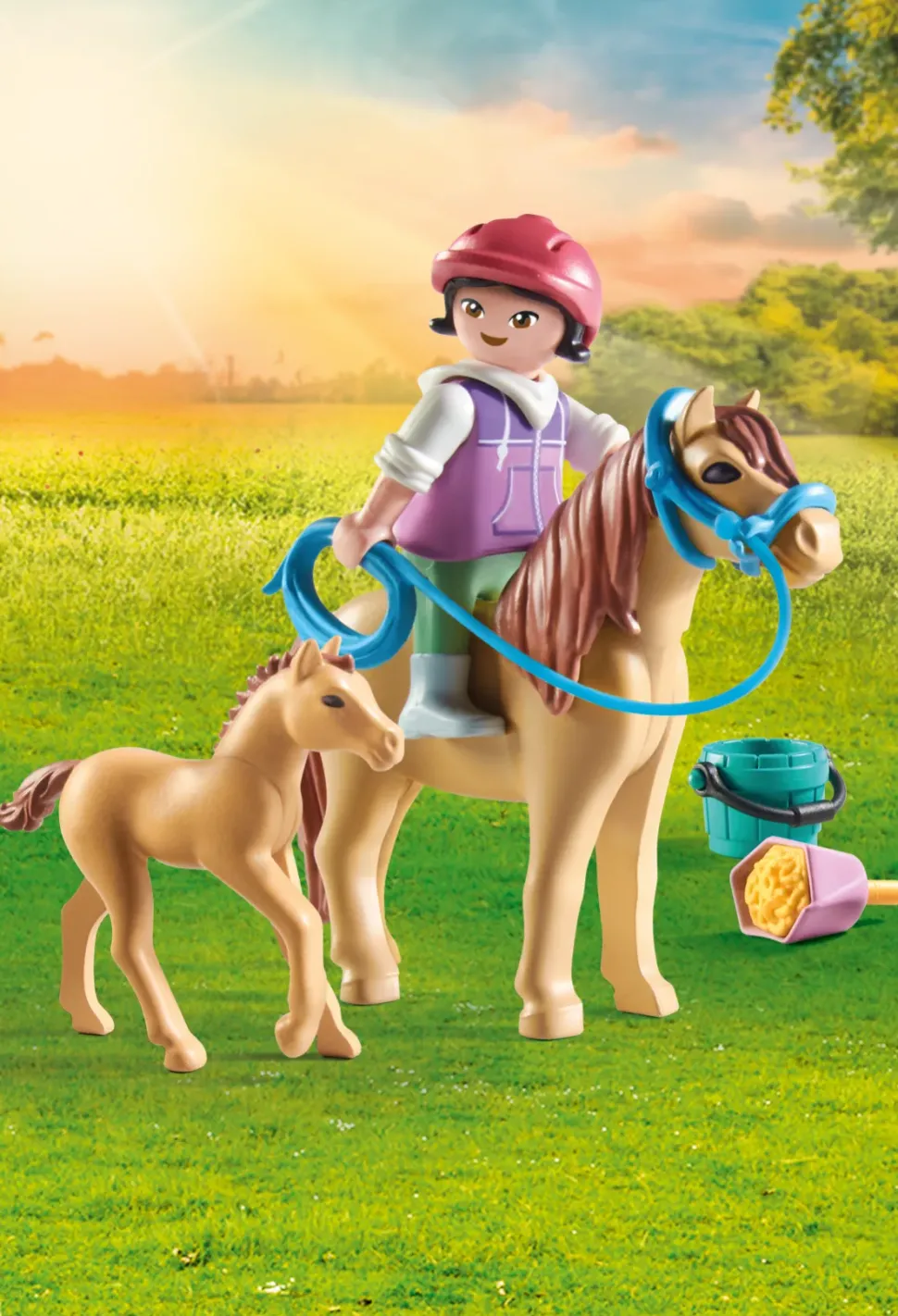 Playmobil Horse Of Waterfall 71498 Bambina Con Pony E Puledro Per Bambini Dai 4 Anni