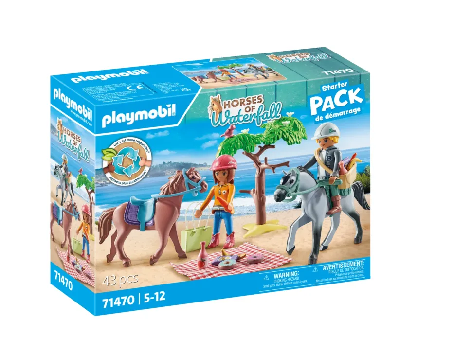 Playmobil Horse Of Waterfall 71470 Gita A Cavallo Per Bambini Dai 4 Anni