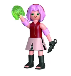 Playmobil Naruto Shippuden 71098 Sakura Con Kunai E Guanto Curativo, Dai 5 Anni In Su