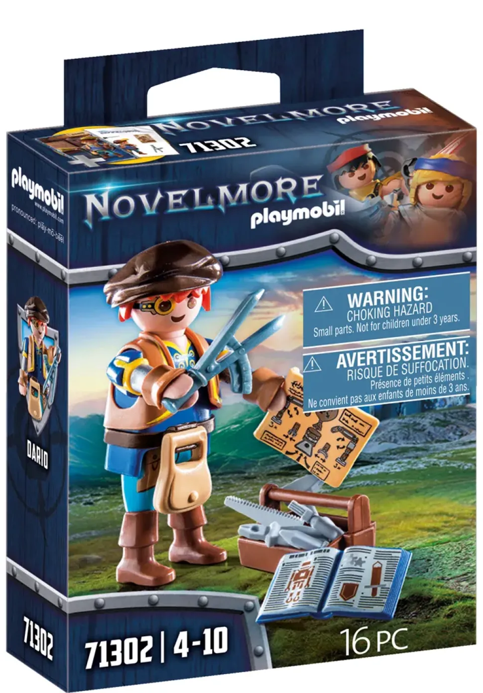 Playmobil Novelmore 71302 Dario Con Strumenti, Giocattolo Per Bambini Dai 4 Anni In Su