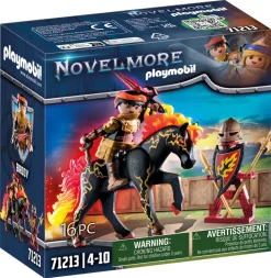 Playmobil Novelmore 71213 Guerrieri Di Burnham Cavaliere Di Fuoco, Giocattolo Per Bambini Dai 4 Anni In Su