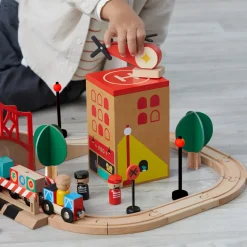 Playset Trenino Con Pista E Citta