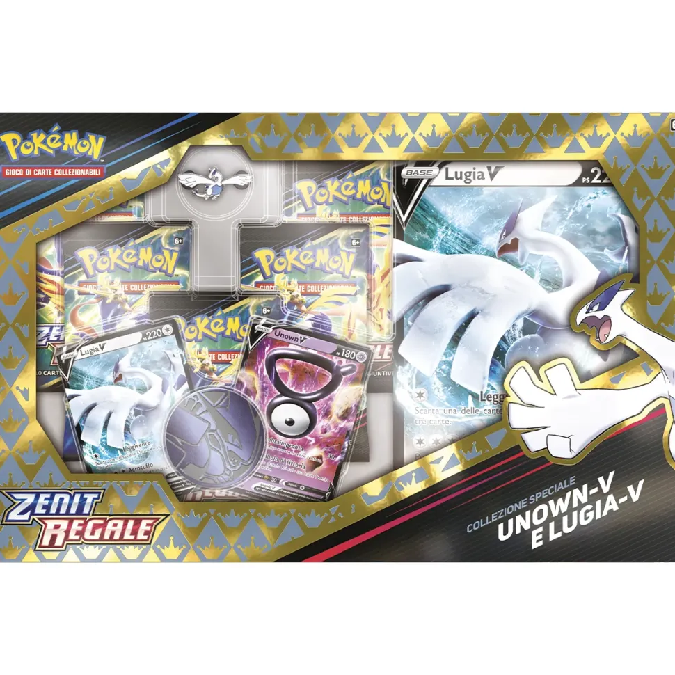Pokemon Collezione Speciale Unown-V E Lugia-V Zenit Regale