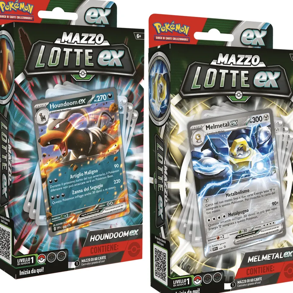 Pokemon Mazzi Lotte Ex Melmetal-Ex E Houndoom-Ex